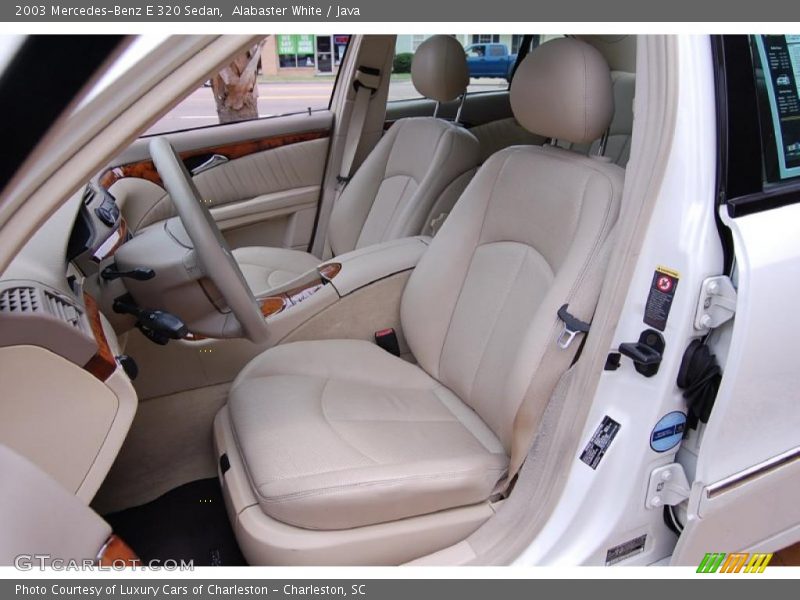 Alabaster White / Java 2003 Mercedes-Benz E 320 Sedan