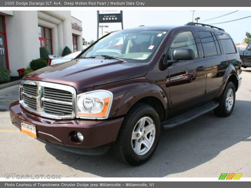 Deep Molten Red Pearl / Medium Slate Gray 2005 Dodge Durango SLT 4x4