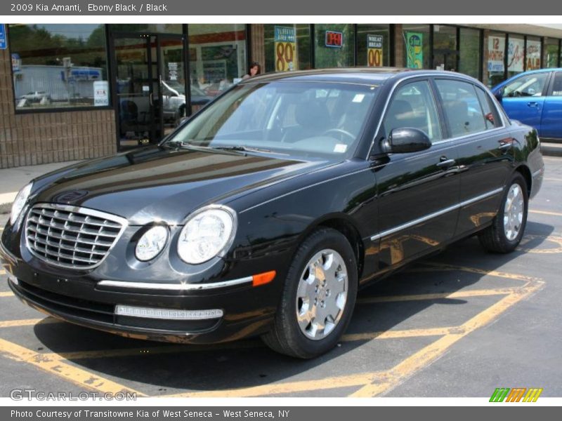 Ebony Black / Black 2009 Kia Amanti
