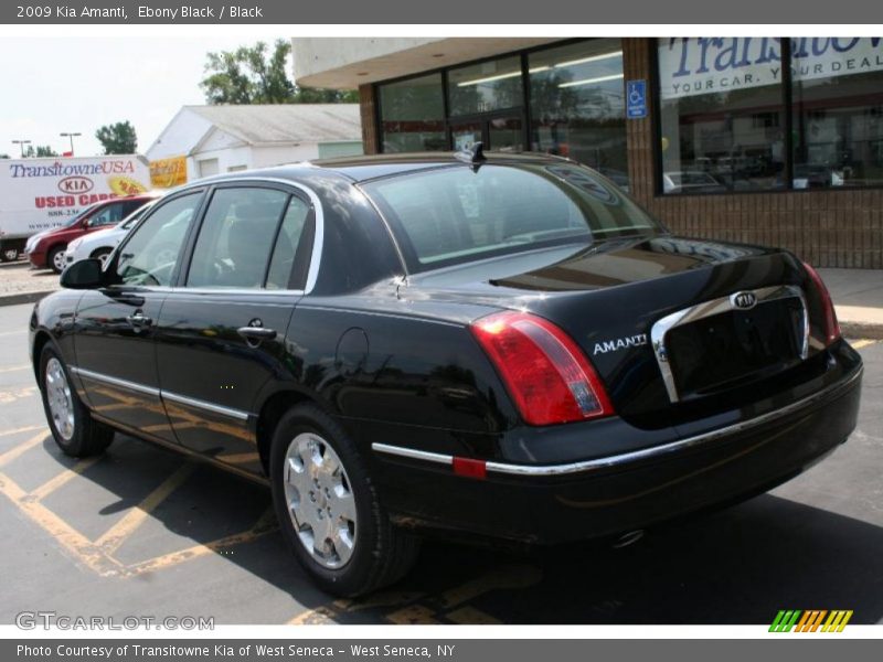 Ebony Black / Black 2009 Kia Amanti
