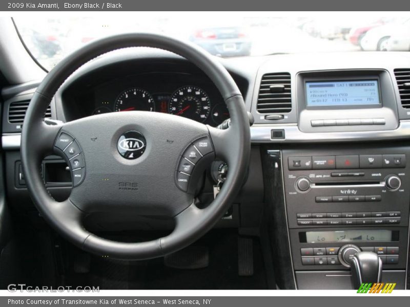 Ebony Black / Black 2009 Kia Amanti