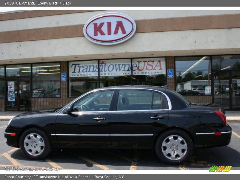 Ebony Black / Black 2009 Kia Amanti