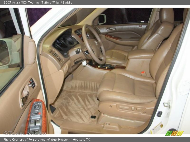 Taffeta White / Saddle 2005 Acura MDX Touring