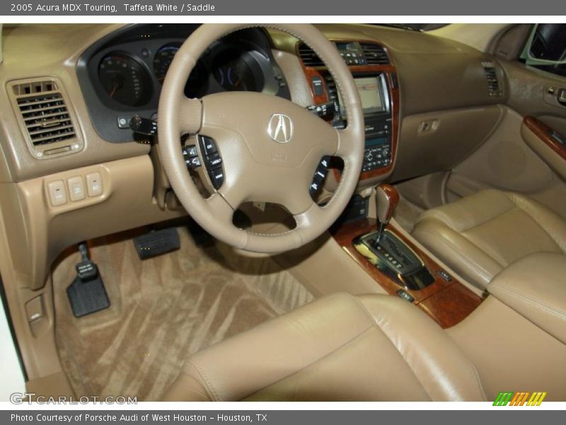 Taffeta White / Saddle 2005 Acura MDX Touring