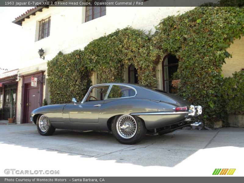 Opalescent Gunmetal / Red 1963 Jaguar E-Type XKE 3.8 Fixed Head Coupe