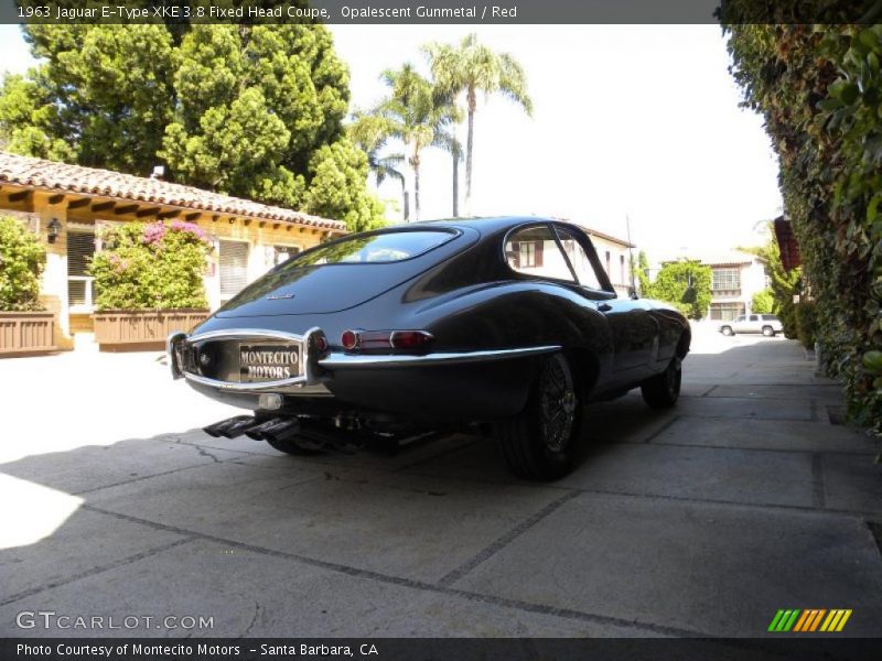 Opalescent Gunmetal / Red 1963 Jaguar E-Type XKE 3.8 Fixed Head Coupe