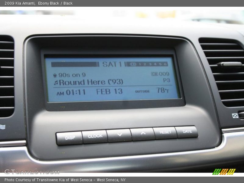 Ebony Black / Black 2009 Kia Amanti