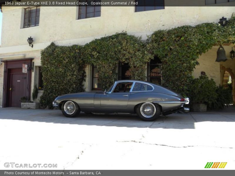 Opalescent Gunmetal / Red 1963 Jaguar E-Type XKE 3.8 Fixed Head Coupe