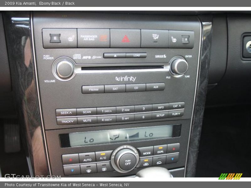 Ebony Black / Black 2009 Kia Amanti