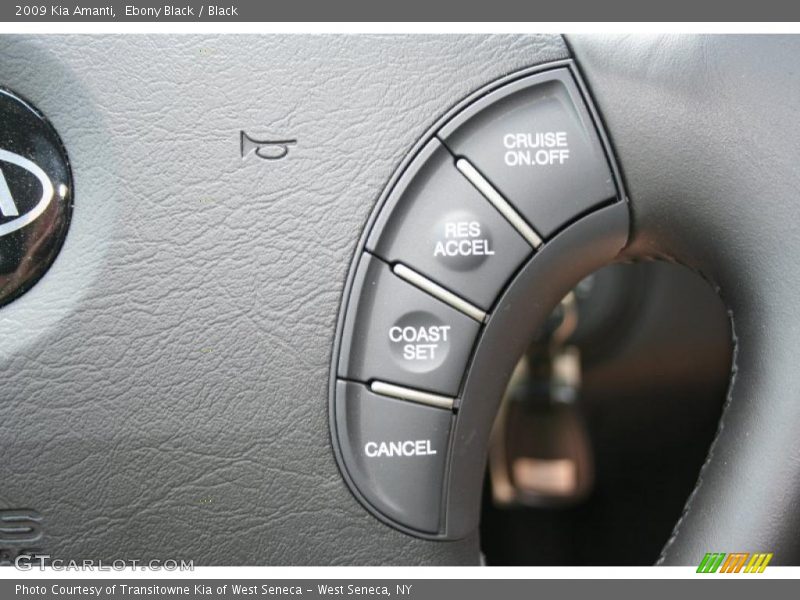 Ebony Black / Black 2009 Kia Amanti