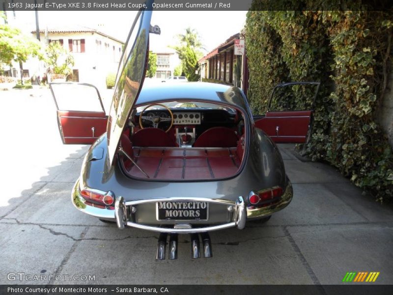 Opalescent Gunmetal / Red 1963 Jaguar E-Type XKE 3.8 Fixed Head Coupe