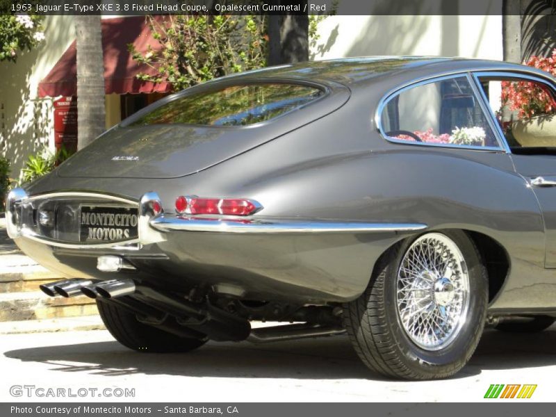 Opalescent Gunmetal / Red 1963 Jaguar E-Type XKE 3.8 Fixed Head Coupe