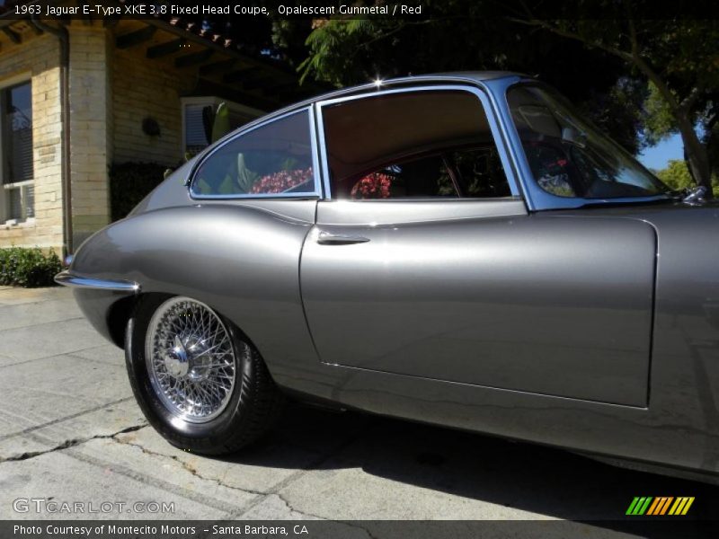 Opalescent Gunmetal / Red 1963 Jaguar E-Type XKE 3.8 Fixed Head Coupe