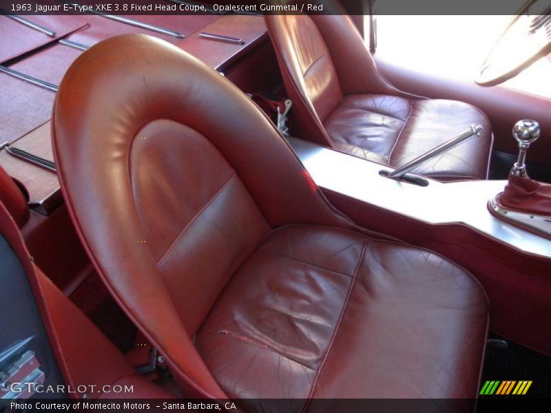 Opalescent Gunmetal / Red 1963 Jaguar E-Type XKE 3.8 Fixed Head Coupe