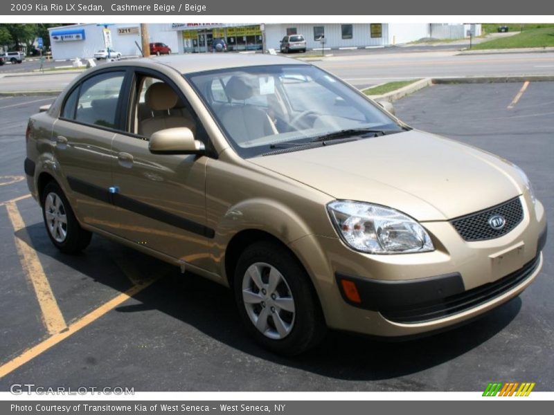 Cashmere Beige / Beige 2009 Kia Rio LX Sedan