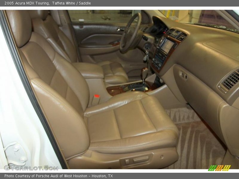 Taffeta White / Saddle 2005 Acura MDX Touring
