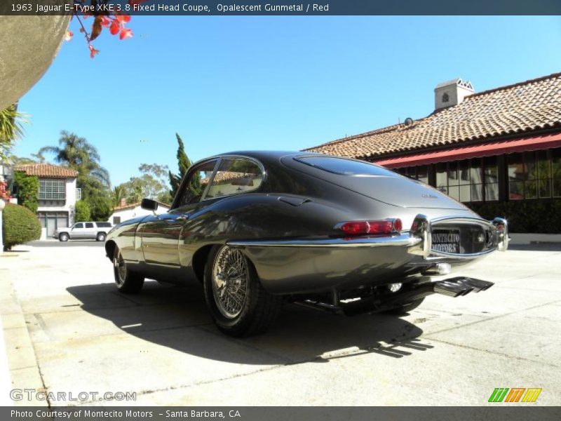Opalescent Gunmetal / Red 1963 Jaguar E-Type XKE 3.8 Fixed Head Coupe