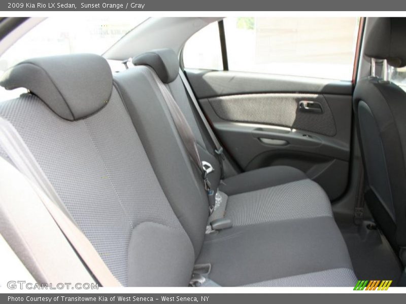 Sunset Orange / Gray 2009 Kia Rio LX Sedan
