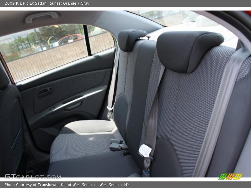 Sunset Orange / Gray 2009 Kia Rio LX Sedan