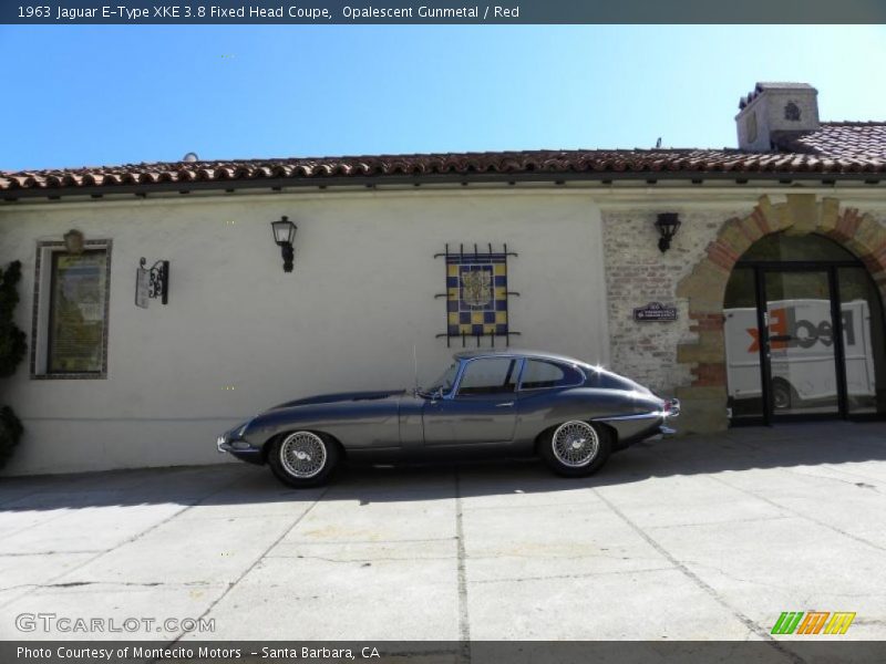 Opalescent Gunmetal / Red 1963 Jaguar E-Type XKE 3.8 Fixed Head Coupe