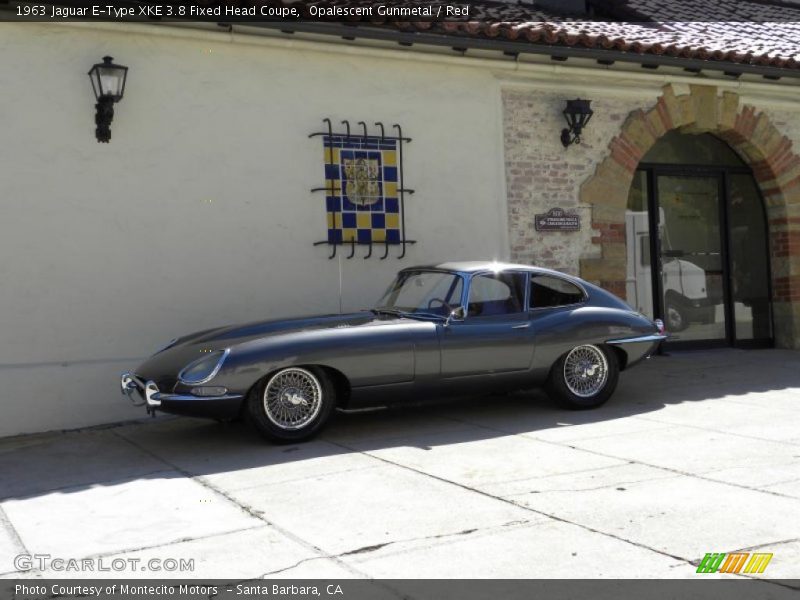 Opalescent Gunmetal / Red 1963 Jaguar E-Type XKE 3.8 Fixed Head Coupe