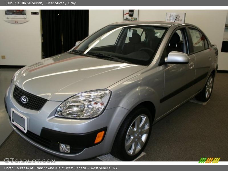 Clear Silver / Gray 2009 Kia Rio SX Sedan