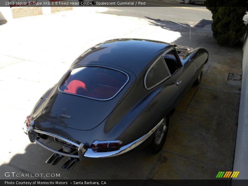 Opalescent Gunmetal / Red 1963 Jaguar E-Type XKE 3.8 Fixed Head Coupe