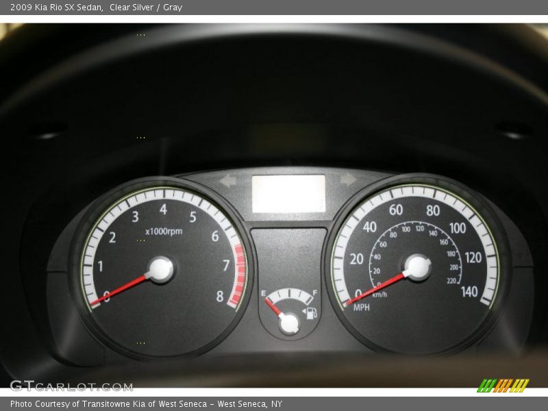 Clear Silver / Gray 2009 Kia Rio SX Sedan