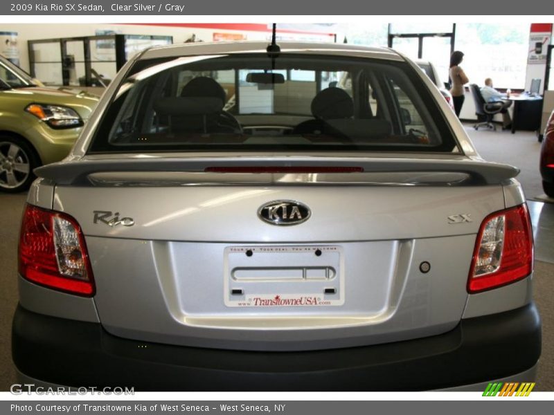 Clear Silver / Gray 2009 Kia Rio SX Sedan