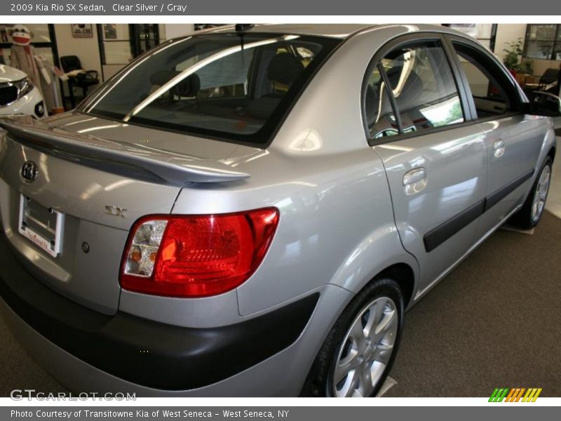 Clear Silver / Gray 2009 Kia Rio SX Sedan