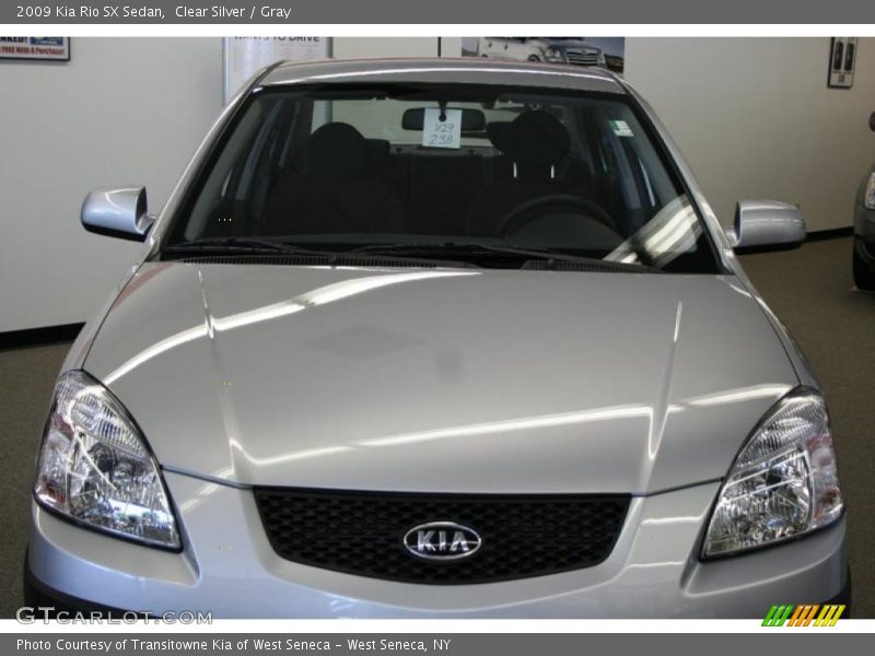 Clear Silver / Gray 2009 Kia Rio SX Sedan