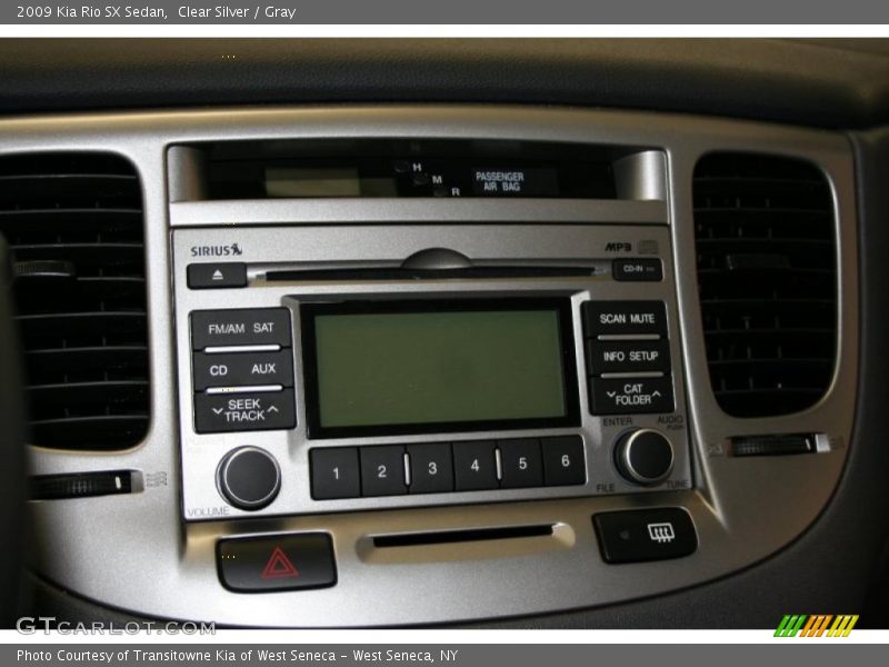 Clear Silver / Gray 2009 Kia Rio SX Sedan