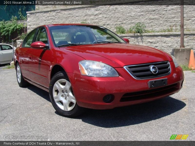 Sonoma Sunset Red / Blond 2003 Nissan Altima 2.5 S