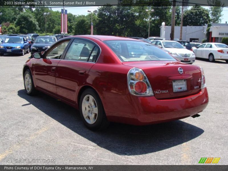 Sonoma Sunset Red / Blond 2003 Nissan Altima 2.5 S