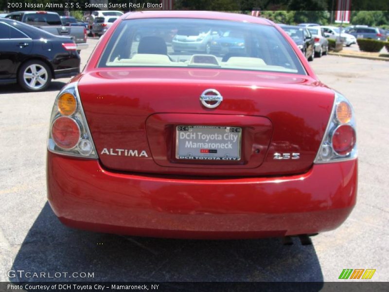 Sonoma Sunset Red / Blond 2003 Nissan Altima 2.5 S
