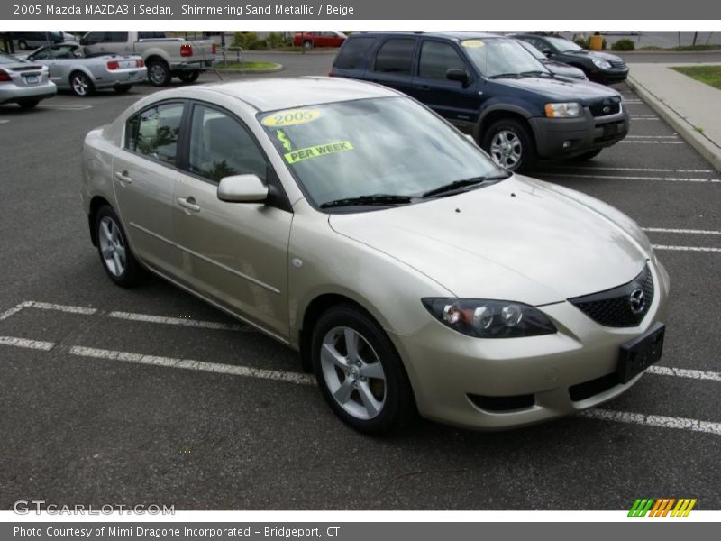 Shimmering Sand Metallic / Beige 2005 Mazda MAZDA3 i Sedan