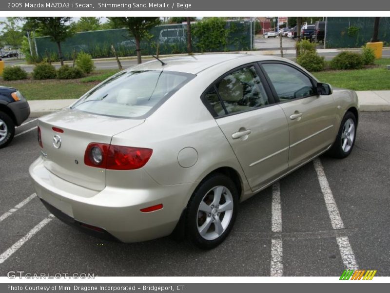 Shimmering Sand Metallic / Beige 2005 Mazda MAZDA3 i Sedan