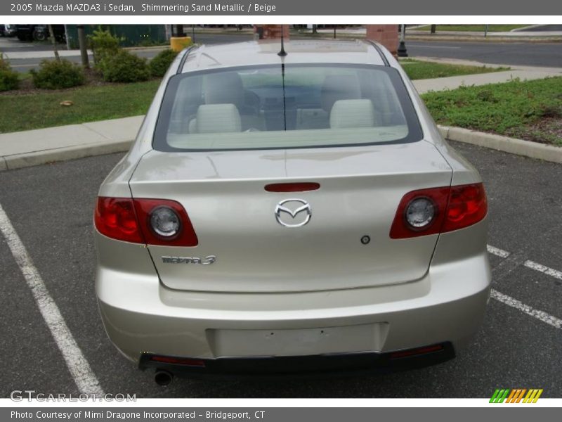 Shimmering Sand Metallic / Beige 2005 Mazda MAZDA3 i Sedan
