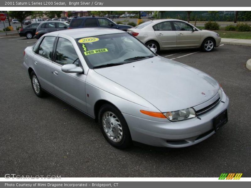 Bright Silver / Gray 2001 Saturn L Series L200 Sedan