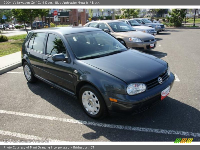 Blue Anthracite Metallic / Black 2004 Volkswagen Golf GL 4 Door