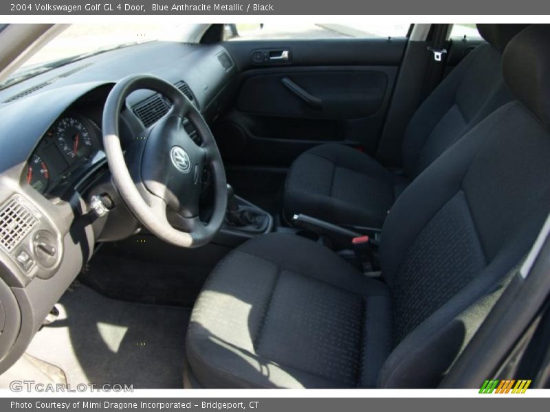 Blue Anthracite Metallic / Black 2004 Volkswagen Golf GL 4 Door