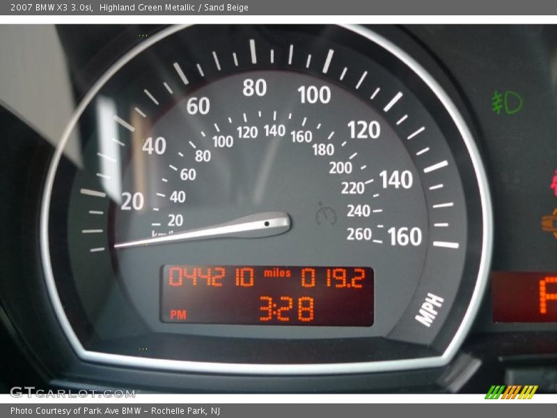 Highland Green Metallic / Sand Beige 2007 BMW X3 3.0si