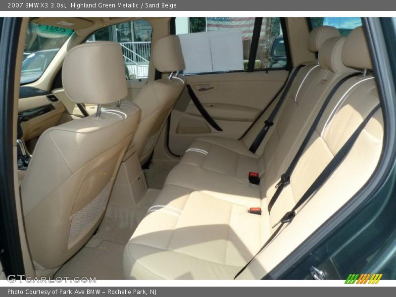 Highland Green Metallic / Sand Beige 2007 BMW X3 3.0si