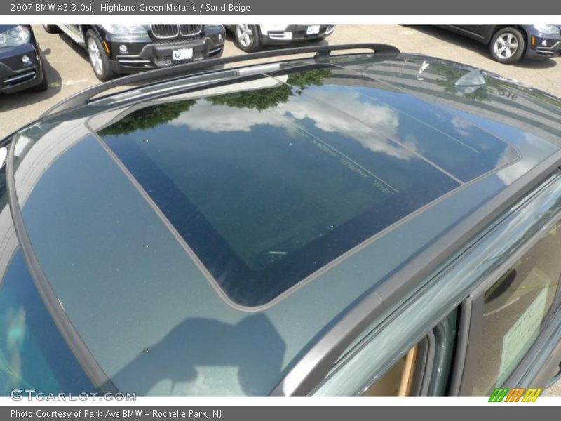 Highland Green Metallic / Sand Beige 2007 BMW X3 3.0si