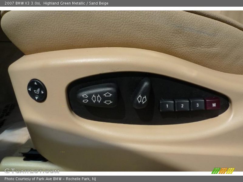 Highland Green Metallic / Sand Beige 2007 BMW X3 3.0si