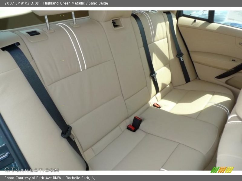 Highland Green Metallic / Sand Beige 2007 BMW X3 3.0si