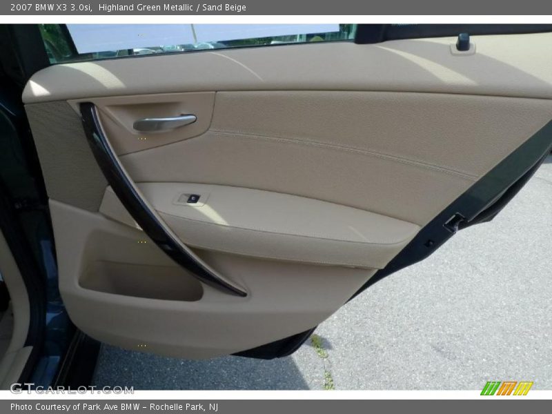 Highland Green Metallic / Sand Beige 2007 BMW X3 3.0si
