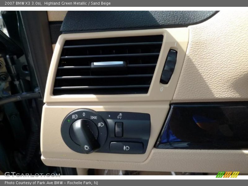 Highland Green Metallic / Sand Beige 2007 BMW X3 3.0si