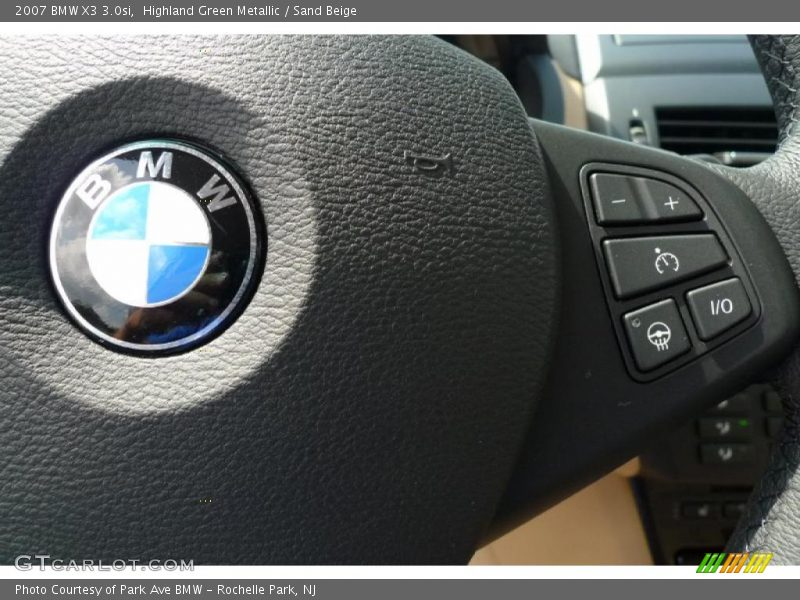 Highland Green Metallic / Sand Beige 2007 BMW X3 3.0si