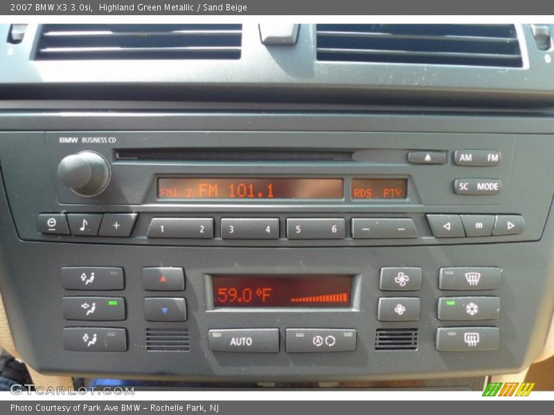 Highland Green Metallic / Sand Beige 2007 BMW X3 3.0si